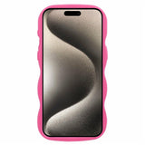 iPhone 15 Pro EIDERWOOD Flexible Plastic Wavy Case - Pink