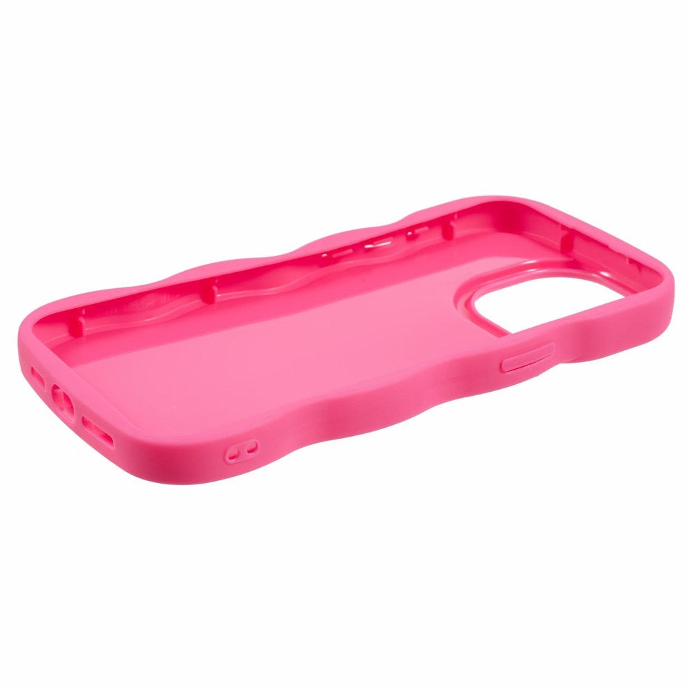 iPhone 15 Pro EIDERWOOD Flexible Plastic Wavy Case - Pink