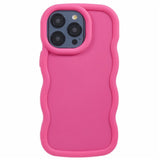 iPhone 14 Pro Max EIDERWOOD Flexible Plastic Wavy Case - Pink