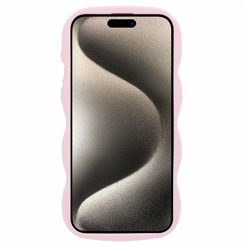 iPhone 14 Pro Max EIDERWOOD Flexible Plastic Wavy Case - Light Pink