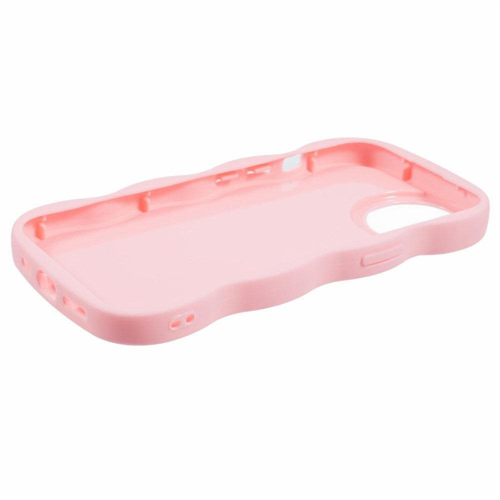 iPhone 14 EIDERWOOD Flexible Plastic Wavy Case - Light Pink