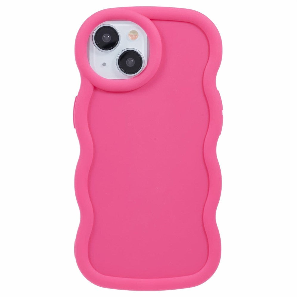 iPhone 14 EIDERWOOD Flexible Plastic Wavy Case - Pink