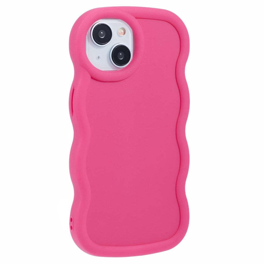 iPhone 14 EIDERWOOD Flexible Plastic Wavy Case - Pink