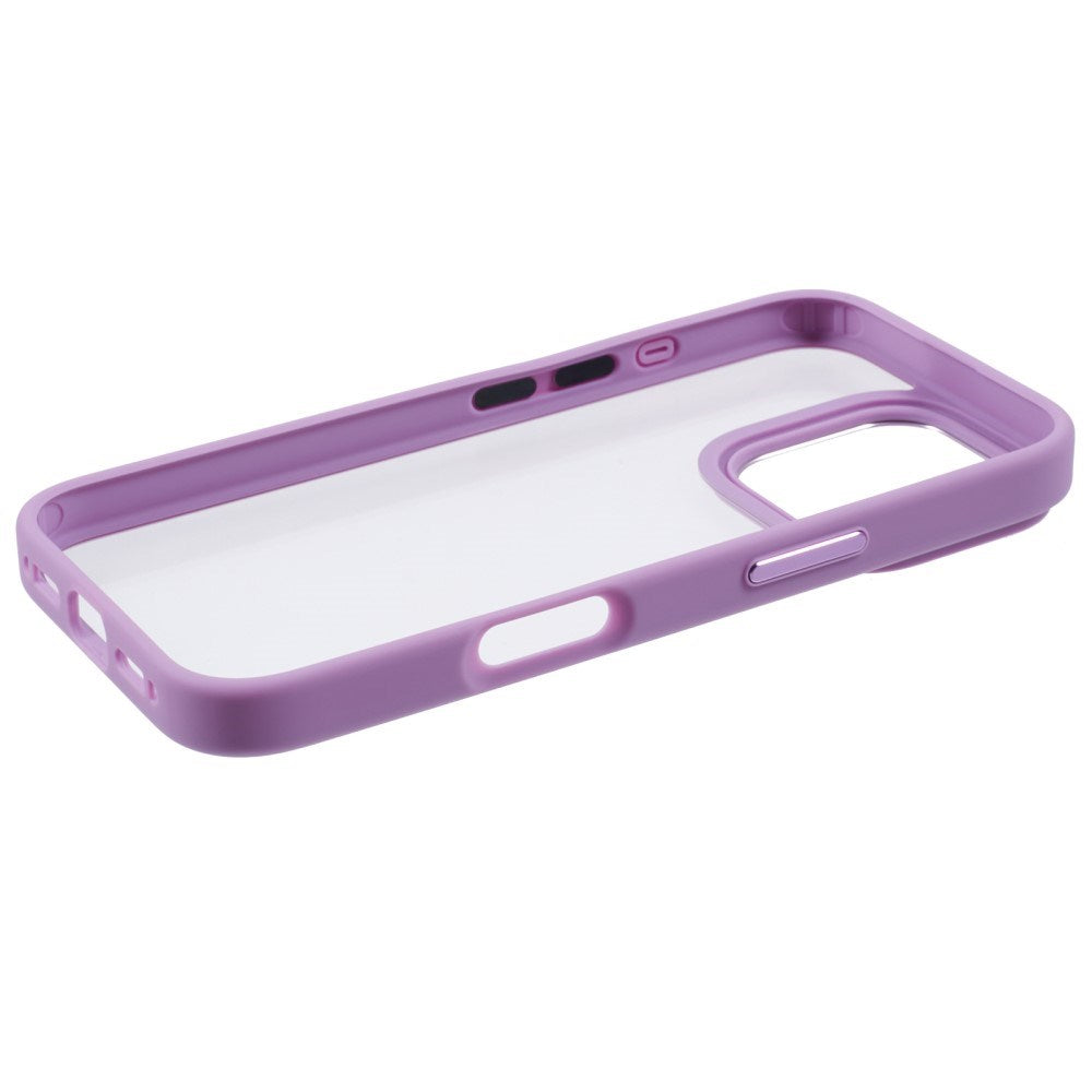 Eiderwood iPhone 16 Pro Hybrid Plastic Case - Transparent / Purple