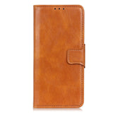 Motorola Edge 30 Neo Vintage Texture Leather Wallet Case - Brown