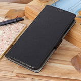 Motorola Edge 30 Neo Leather Flip Cover Scratch Resistant w. Wallet - Black