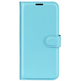 EIDERWOOD Honor 200 5G Case with Card Holder – Litchi Texture Faux Leather Flip Cover - Blue