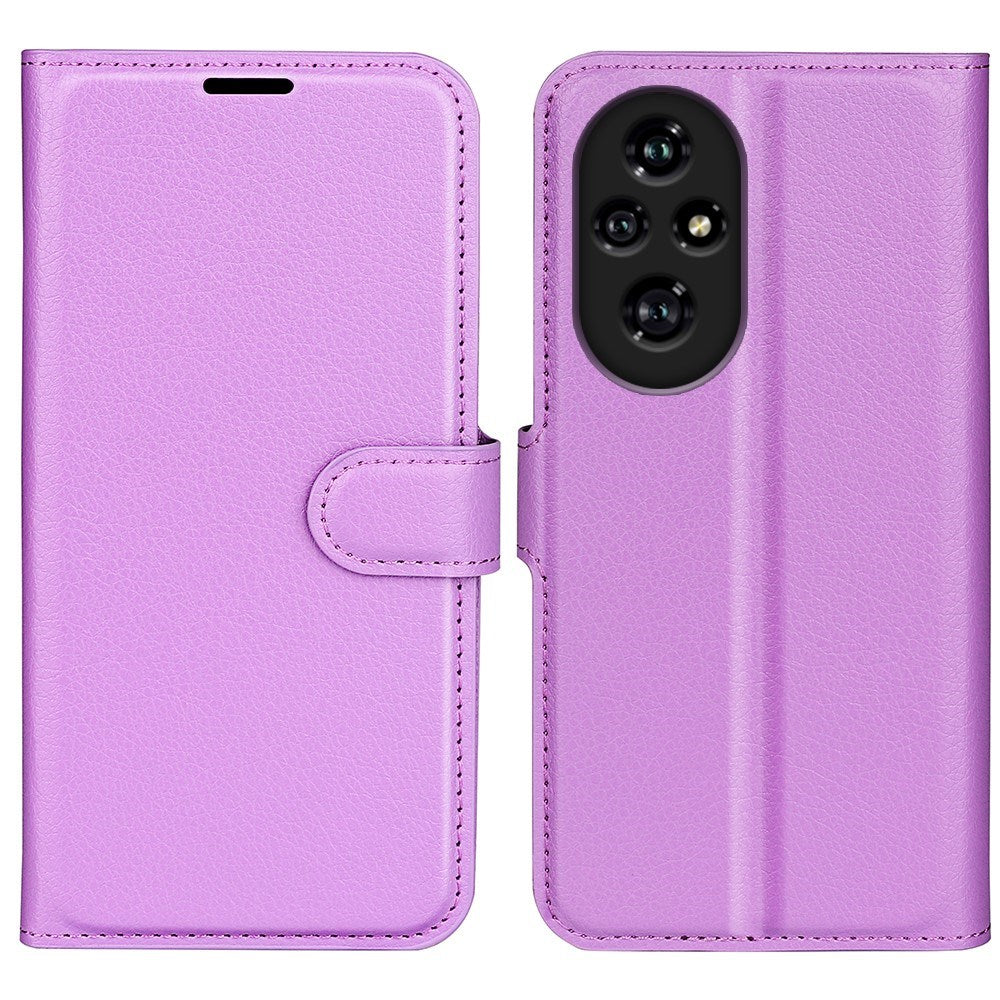 EIDERWOOD Honor 200 Pro (5G) Faux Leather Flip Case with Cardholder & Stand Function - Purple