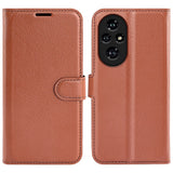 EIDERWOOD Honor 200 Pro (5G) Faux Leather Flip Case with Cardholder & Stand Function - Brown