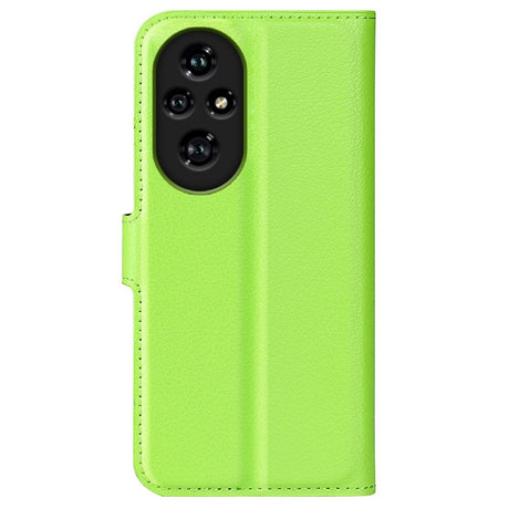 EIDERWOOD Honor 200 Pro (5G) Faux Leather Flip Case with Cardholder & Stand Function - Green