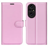 EIDERWOOD Honor 200 Pro (5G) Faux Leather Flip Case with Cardholder & Stand Function - Pink