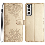 EIDERWOOD Samsung Galaxy S22+ (Plus) Faux Leather Wallet Case with Engraving - Gold