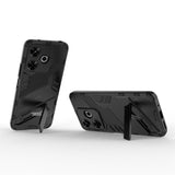 EIDERWOOD Xiaomi Redmi 13 Hybrid Tough Case with Kickstand - Black