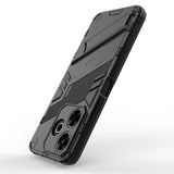 EIDERWOOD Xiaomi Redmi 13 Hybrid Tough Case with Kickstand - Black