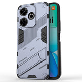 EIDERWOOD Xiaomi Redmi 13 Hybrid Tough Case with Kickstand - Grey