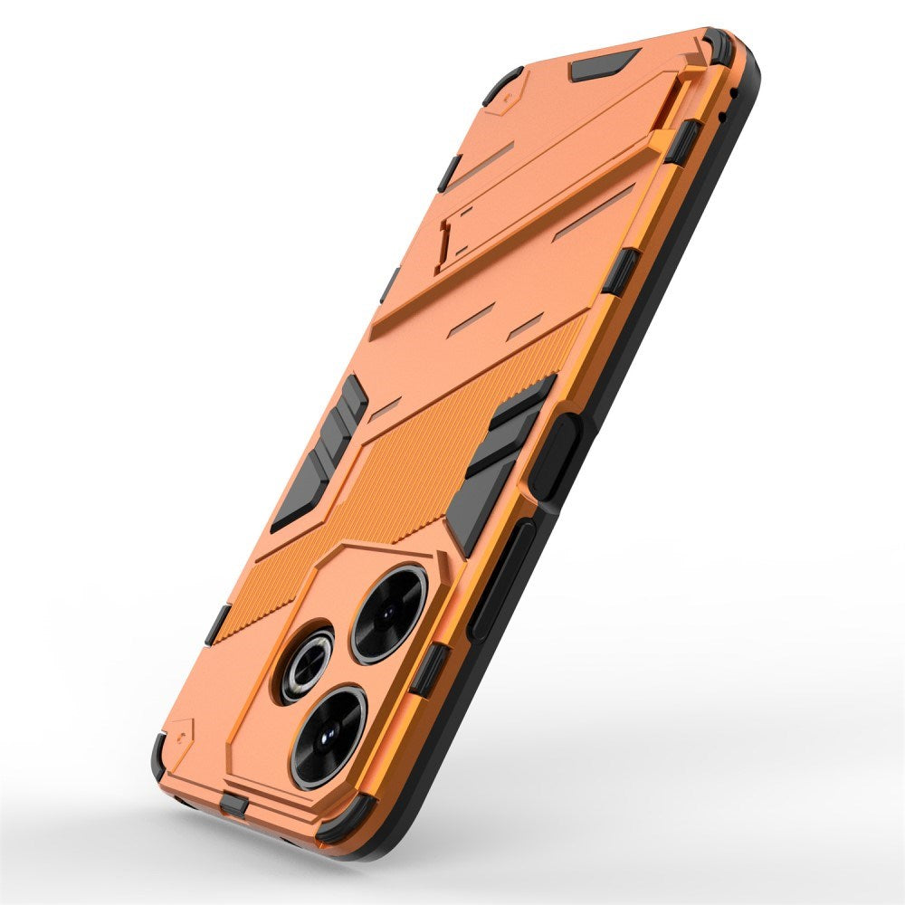 EIDERWOOD Xiaomi Redmi 13 Hybrid Tough Case with Kickstand - Orange