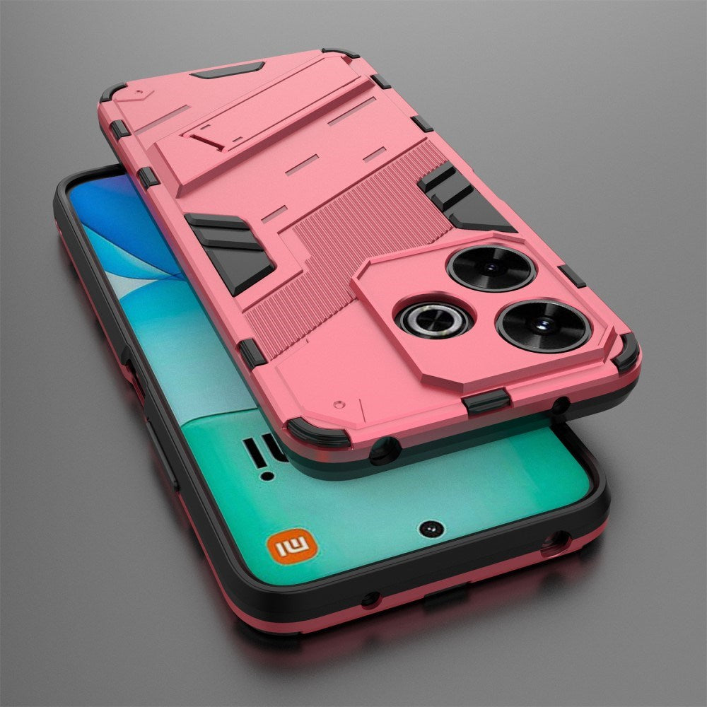 EIDERWOOD Xiaomi Redmi 13 Hybrid Tough Case with Kickstand - Pink