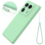 EIDERWOOD Motorola Edge 50 Ultra Liquid Silicone Case w. Strap - Green