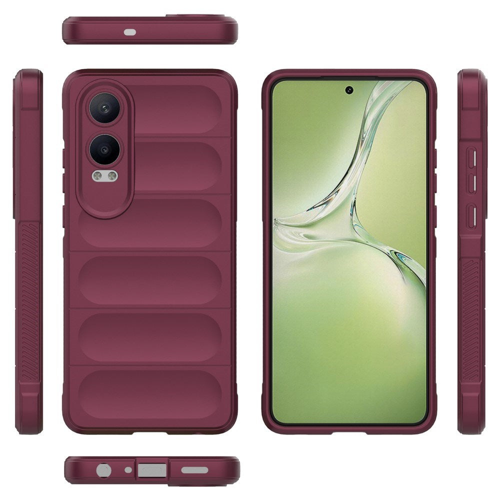 EIDERWOOD OnePlus Nord CE4 Lite (5G) Flexible Plastic Case - Wine Red