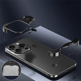 iPhone 15 Pro Two-Piece Metal Bumper Case - Purple