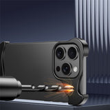 iPhone 15 Pro Two-Piece Metal Bumper Case - Purple