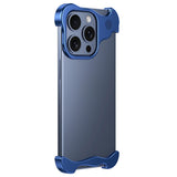 iPhone 15 Pro Two-Piece Metal Bumper Case - Blue
