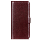 Sony Xperia 5 IV Classic Leather Flip Case w. Stand & Wallet - Brown