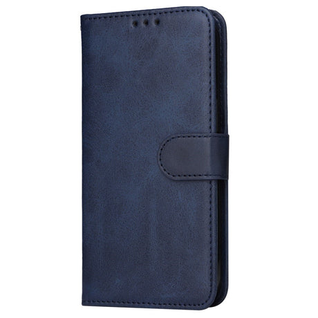 EIDERWOOD Samsung Galaxy S24 FE Leather Flip Case with Wallet and Strap - Blue