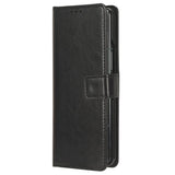 EIDERWOOD Samsung Galaxy Z Fold6 Leather Case with Wallet and Strap - Black