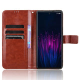 EIDERWOOD HTC U24 Pro (5G) Glossy Leather Case with Wallet & Strap - Brown