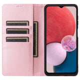 EIDERWOOD Samsung Galaxy A13 (4G/5G) / A04s / M13 Faux Leather Flip Case with Cardholder & Stand Function - Pink