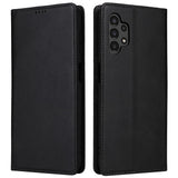 EIDERWOOD Samsung Galaxy A13 (4G/5G) / A04s / M13 Faux Leather Flip Case with Cardholder & Stand Function - Black