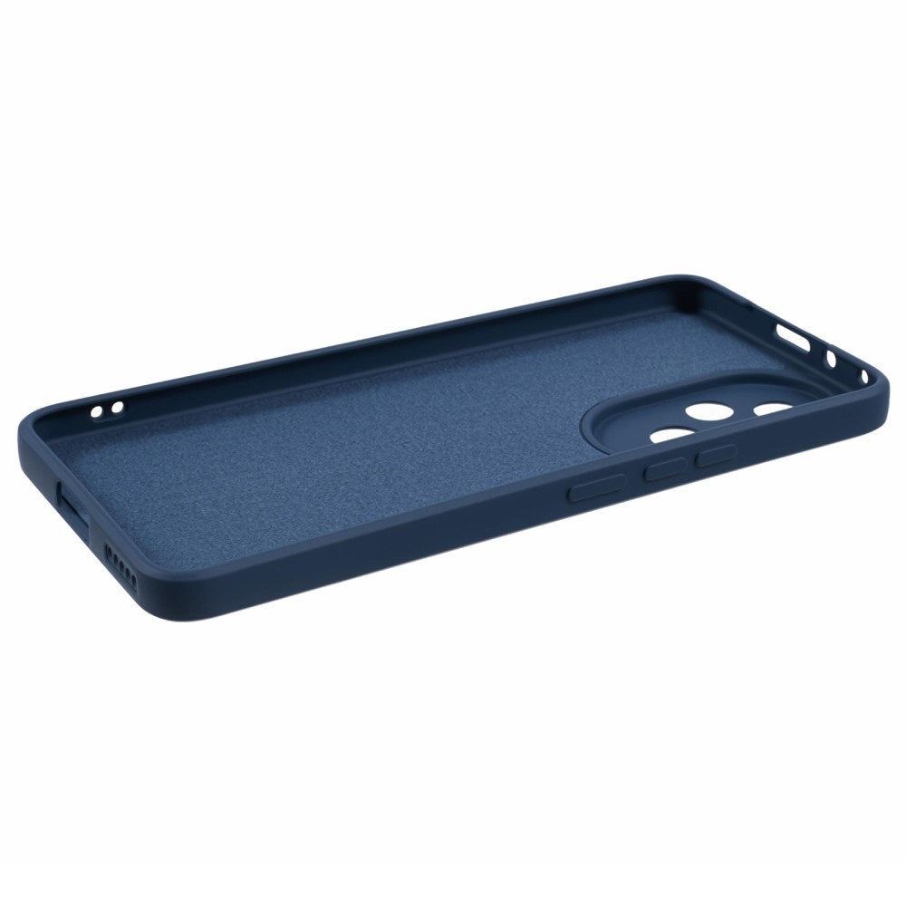 EIDERWOOD Honor 200 5G Case – Flexible Plastic Cover with Fiber Lining and Precise Lens Cutout - Blue