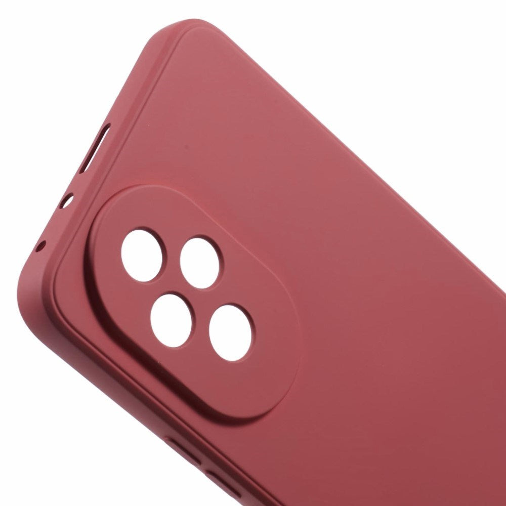 EIDERWOOD Honor 200 5G Case – Flexible Plastic Cover with Fiber Lining and Precise Lens Cutout - Dark Red