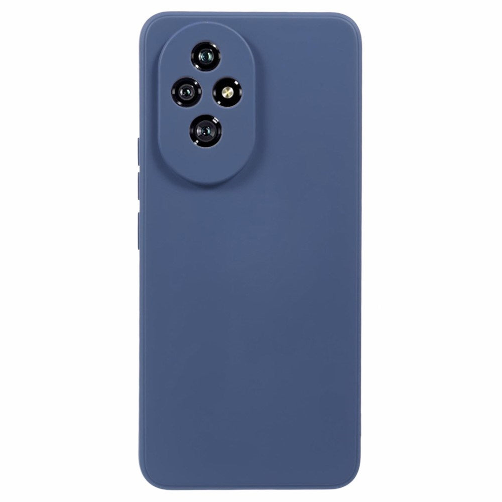 EIDERWOOD Honor 200 5G Case – Flexible Plastic Cover with Fiber Lining and Precise Lens Cutout - Blue