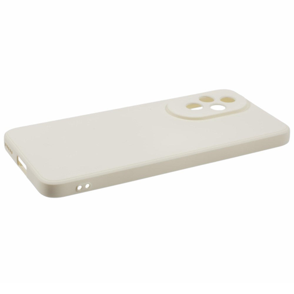 EIDERWOOD Honor 200 5G Case – Flexible Plastic Cover with Fiber Lining and Precise Lens Cutout - White