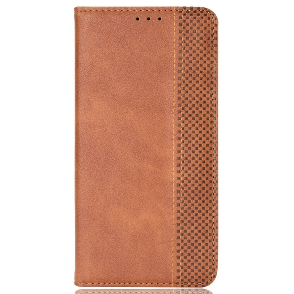 Motorola Edge 30 Ultra Leather Flip Case with Stand and Wallet - Brown