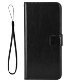 EIDERWOOD Motorola Edge 30 Ultra Faux Leather Flip Case with Stand & Wallet - Black