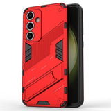 Samsung Galaxy S24 FE Hybrid Case w. Kickstand - Red