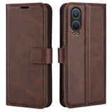 EIDERWOOD OnePlus Nord CE4 Lite (5G) Leather Flip Case w. Card Holder & Magnetic Closure - Brown