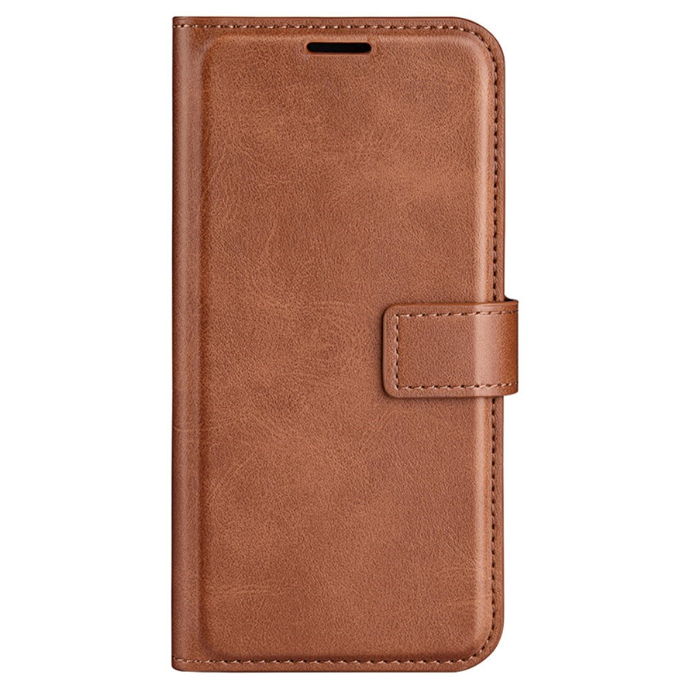 EIDERWOOD OnePlus Nord CE4 Lite (5G) Leather Flip Case w. Card Holder & Magnetic Closure - Light Brown