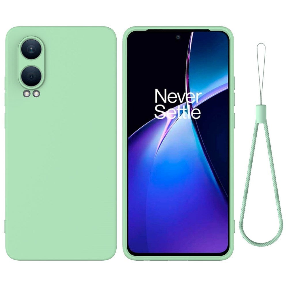 EIDERWOOD OnePlus Nord CE4 Lite (5G) Liquid Silicone Case w. Strap - Green