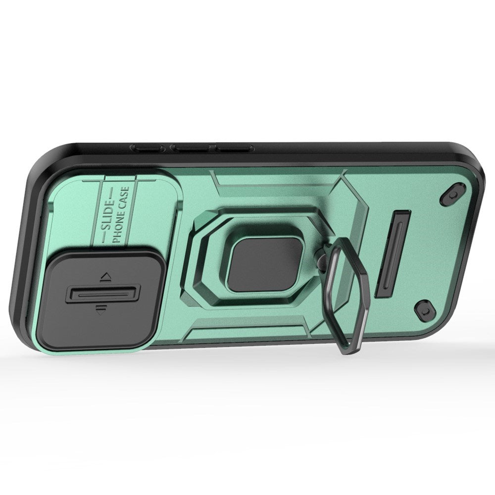 EIDERWOOD iPhone 16 Pro Tough Case w. Magnetic Kickstand & Cam Slider - Green