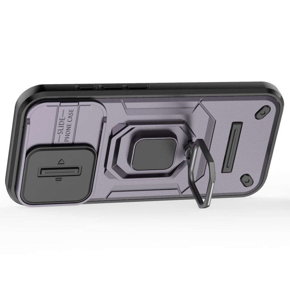 EIDERWOOD iPhone 16 Tough Case w. Magnetic Kickstand & Cam Slider - Purple