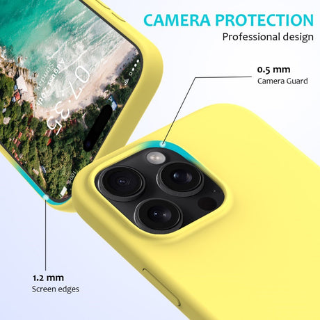EIDERWOOD iPhone 16 Pro Max Lined Silicone Case - Yellow