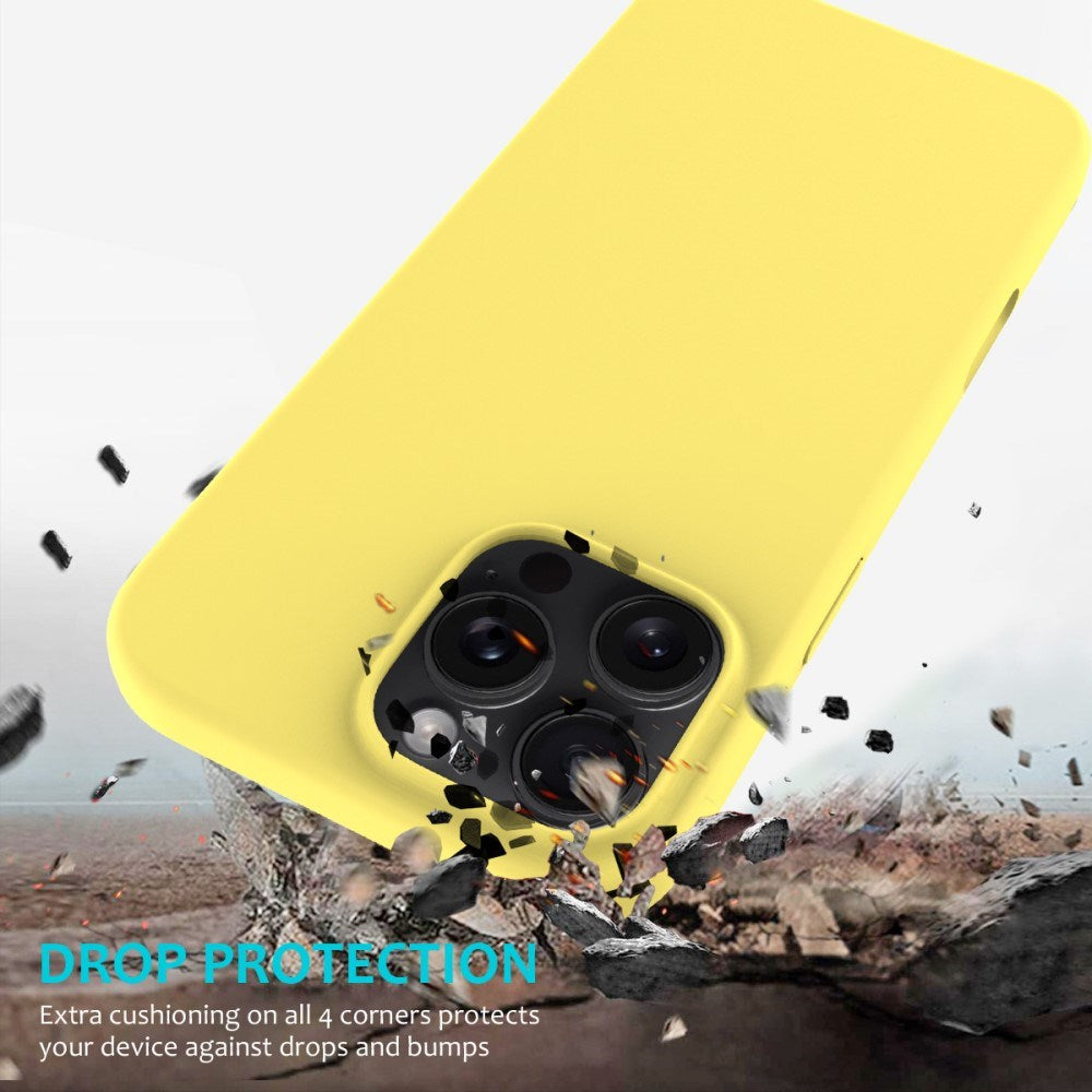 EIDERWOOD iPhone 16 Pro Max Lined Silicone Case - Yellow