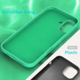 EIDERWOOD iPhone 16 Plus Lined Silicone Case - Neon Green