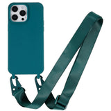 iPhone 16 Pro EIDERWOOD Flexible Plastic Case with Strap - Dark Green