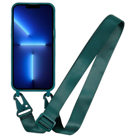 iPhone 16 Pro EIDERWOOD Flexible Plastic Case with Strap - Dark Green