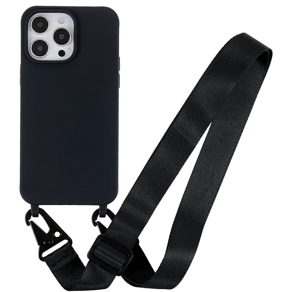 iPhone 16 Pro EIDERWOOD Flexible Plastic Case with Strap - Black